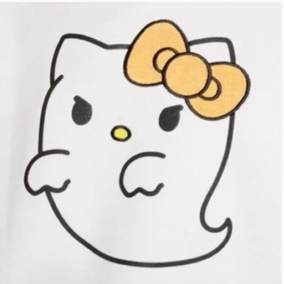 HELLO KITTY X FOREVER 21 Boo Sweatshirt Size Medium - Picture 4 of 8